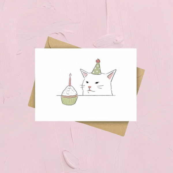 Birthday Cat Gift Card