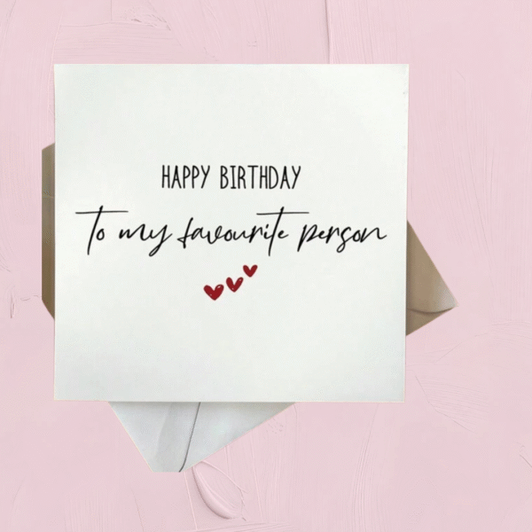 Favorite Person Gift Card