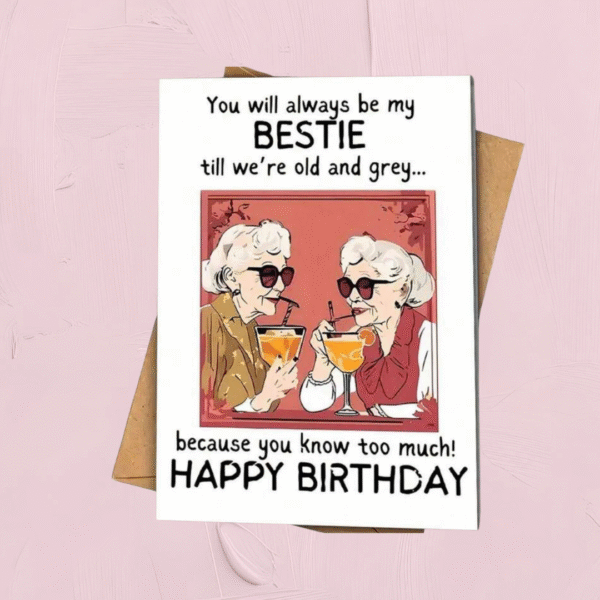 Besties Growing Old Gift Card