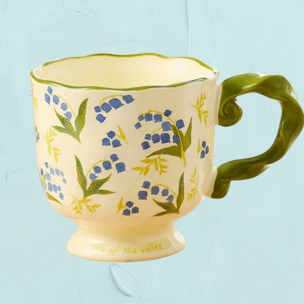 Floral Green Candy Cup