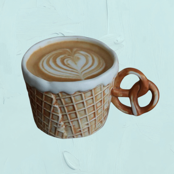 Waffle & Pretzel Candy Cup