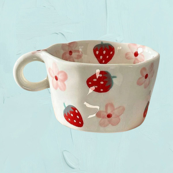 Strawberry & Flower Candy Cup